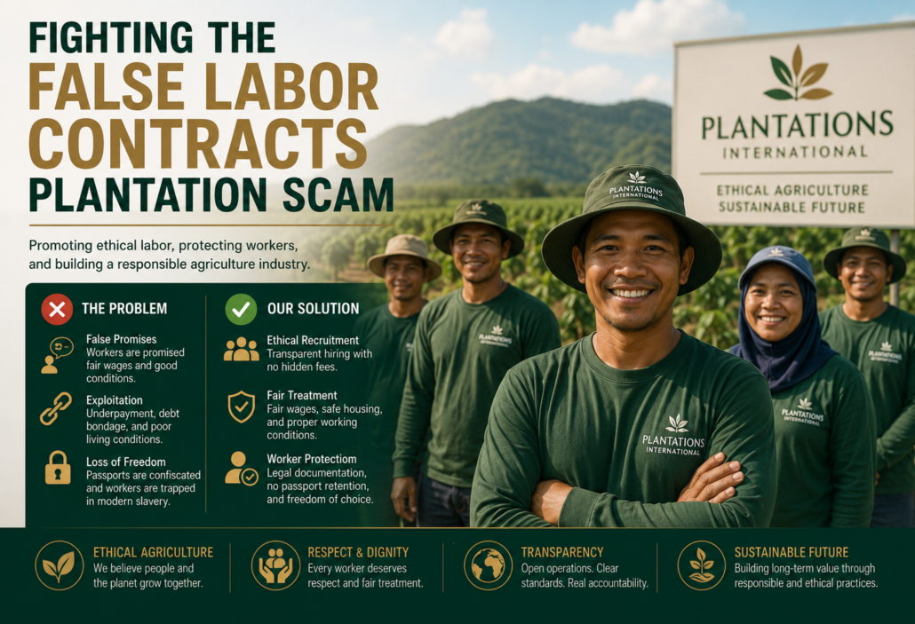 Plantations International Exposes False Labor Contracts Plantation Scam